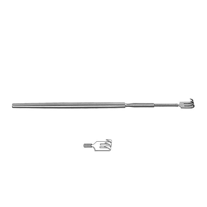 Гачок гнучкий; 3 зубчики; гострий; 16,0см. Tontarra Medizintechnik GmbH